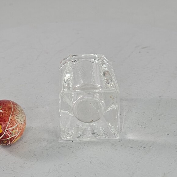 Hand-Painted Ukraine Red Floral Egg With Clear Glass Stand - Picture 7 of 9